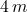 4\,m