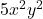 5x^2y^2