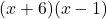(x+6)(x-1)