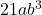 21ab^3