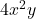 4x^2y