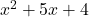 x^2+5x+4