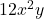 12x^2y
