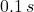 0.1\,s