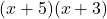 (x+5)(x+3)