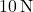 10\,\text{N}