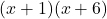 (x+1)(x+6)