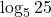 \log_{5}25