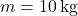 m=10\,\text{kg}