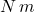 N\,m