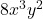 8x^3y^2