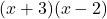 (x+3)(x-2)