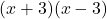 (x+3)(x-3)