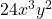 24x^3y^2