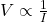 V \propto \frac{1}{I}