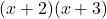 (x+2)(x+3)